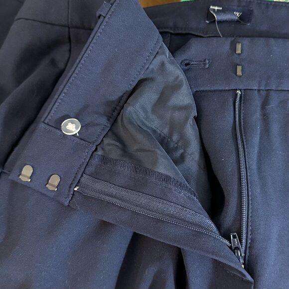 J.CREW Slim-Fit Full-Length Trouser Pant 14 Navy Blue Stretch Chino NWT B24 - Picture 4 of 6